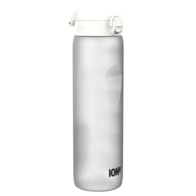 Abbildung von Ion8 1 Liter Trinkflasche mit Zeitmarkierungen, Auslaufsicher, Einhandöffnung, Sichere Verriegelung, Spülmaschinenfest, BPA frei, Tragegriff, Leicht zu Reinigen, Ideale für Fitnessstudio, Eis