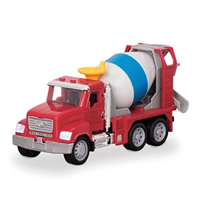 Abbildung von Driven Micro Betonmischer mit drehbarer Mischtrommel 19 cm, Lichtern und Tönen Spielzeugauto LKW Funktionen Spielzeug ab 3 Jahren