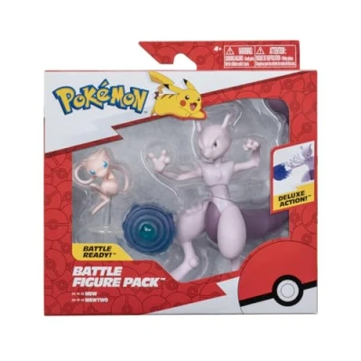 Abbildung von Pokémon Pokemon Figuren Set Mew &amp; Mewtwo 5 10 cm Neues offizielles Spielzeug