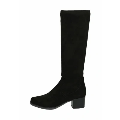 Abbildung von CAPRICE Damen Hohe Stiefel mit Absatz Kniehoch Vegan, Schwarz (Black Stretch), 39 EU