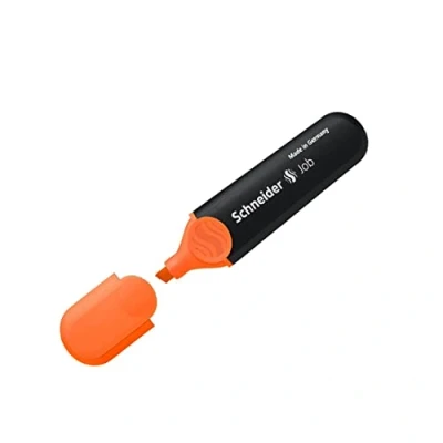 Abbildung von Schneider Schreibgeräte Textmarker Job, nachfüllbar, orange, 1 Stück (1er Pack)