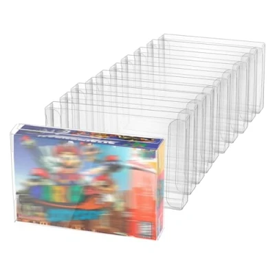 Abbildung von Mcbazel LOT 10 Klarsichthüllen Schutzhüllen für Super SNES Spiel(10er Satz)