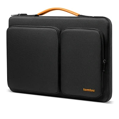 Abbildung von tomtoc 360 Tasche Hülle für 15,6 Zoll Acer Aspire 5/Nitro 5, 15.6 Lenovo IdeaPad, HP Pavilion/Envy, Dell Inspiron 16, ASUS Chromebook/VivoBook, Rundumschutz Laptop Aktentasche Sleeve