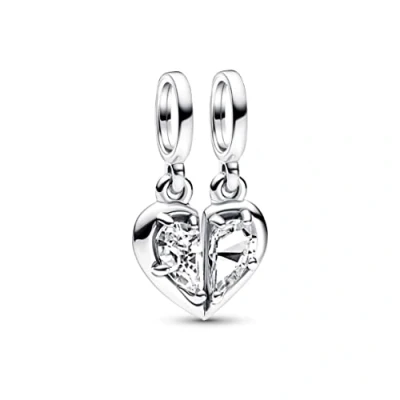 Abbildung von Pandora Splittable Mother Daughter Dangle Charm, Damen, Größe: One Size, Sterling silver