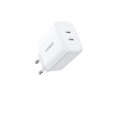 Abbildung von UGREEN USB C Ladegerät 40W 2 Port Netzteil PD 3.0 Charger doppelt 20W Schnellladegerät kompatibel mit iPhone 16 Pro Max, 15, 14, 13, 12, HomePod Mini, iPad Pro, Watch 9, Galaxy S24, S23, Pixel