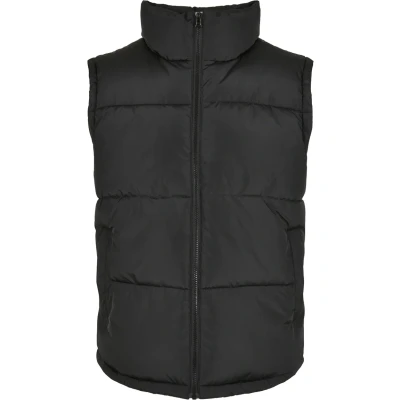 Abbildung von Urban Classics Block Puffer VEST Weste, Herren, Größe: Large, Black/black