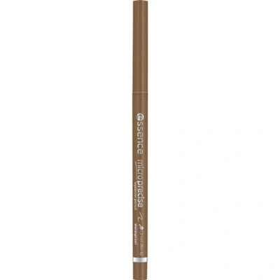 Abbildung von essence micro precise eyebrow pencil, Nr. 02, Braun, langanhaltend, definierend, natürlich, vegan, wasserfest, ohne Mikroplastikpartikel, Parfüm, 1er Pack (0.05g)
