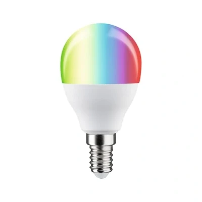 Abbildung von Paulmann 29150 Standard 230V Smart Home Zigbee LED Tropfen E14 470lm 5W RGBW+ dimmbar Matt Leuchtmittel