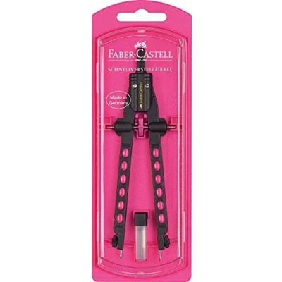 Abbildung von Faber Castell Zirkel Schnellverstellzirkel Factory Neon 2019 (Rosa)