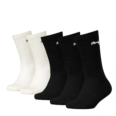 Abbildung von PUMA Unisex Kinder Crew Socken, Schwarz / Weiß, 31 34 EU