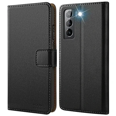 Abbildung von HOOMIL MagFlip Hülle für Samsung Galaxy S21 5G 6,2 Zoll, [Erstklassige Handwerk] Handyhülle Premium Leder Tasche Klappbar Case Schutzhülle Schwarz