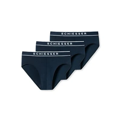 Abbildung von Schiesser 3PACK Slips Organic Cotton 95/5 Slip, Herren, Größe: XL, Dark blue