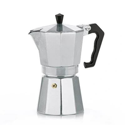 Abbildung von kela Espressokocher für 6 Tassen, Espressokanne 300 ml, Camping Kaffeekocher Aluminium, ITALIA, Espressomaschine, silber matt