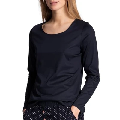 Abbildung von Calida Favourites Dreams Nachtwäsche Shirt, Damen, Größe: 36, Darkk lapis blue