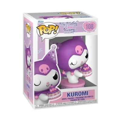 Abbildung von Funko Pop! Sanrio: Hello Kitty S8 Kuromi Present Vinyl Sammelfigur Geschenkidee Offizielle Handelswaren Spielzeug Für Kinder und Erwachsene Anime Fans Modellfigur Sammler Display