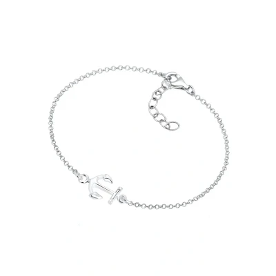 Abbildung von Elli Anchor Armband, Damen, Größe: 17, Silver coloured