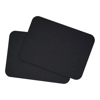 Abbildung von DIN A6 Karten Set Blanko zum Basteln und Selbstgestalten wahlweise mit runden Ecken oder Vintage Kontur 300 g/m² Kraftpapier Graspapier Tonkarton Fotokarton (Schwarz rund, 50 Karten)