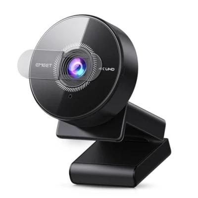 Abbildung von EMEET C950 4K Webcam für PC, 8 Megapixel UHD, PDAF Autofokus, Mikrofon mit Geräuschunterdrückung, 70 FOV, 1080P@60FPS, Sichtschutz, USB 2.0 Plug&amp;Play, Ideale Zoom/Teams/Skype