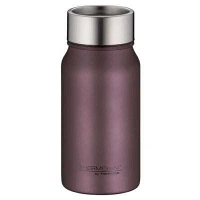 Abbildung von THERMOcafé by THERMOS TC DRINKING MUG burgundy mat 0,35l, Thermobecher Edelstahl, Isolierbecher, Kaffeebecher to go, auslaufsicher, 8 Stunden heiß 16 kalt, spülmaschinenfest, BPA frei