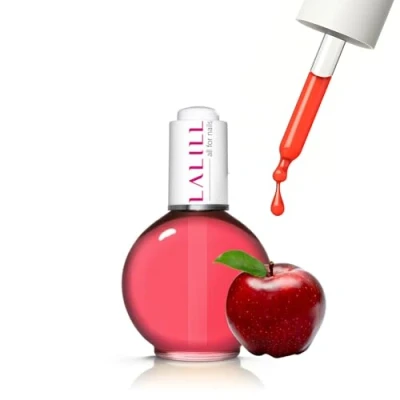 Abbildung von LALILL Nail Cuticle Oil 75ml Apfel Nagelpflegeöl Nagelöl Pflege für Nägel Nagelhaut SPA Maniküre Naildesign Hände Vegan Mit Pipette
