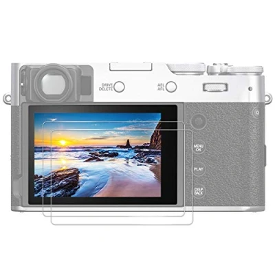 Abbildung von JJC (2 Stück) Displayschutz Schutzfolie aus Gehärtetem Glas für Fujifilm X M5 T4 E4 X100VI X100V Kamera Screen Displayschutzfolie ultradünn HD Hohe Härte Bruchsicher Blasenfrei