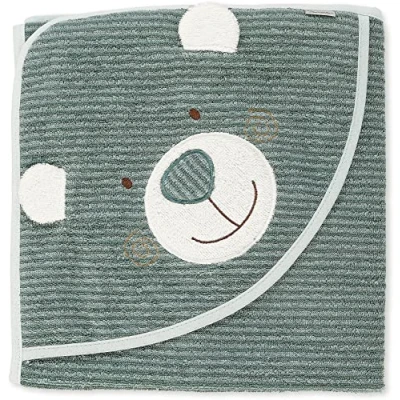 Abbildung von Sterntaler Kapuzenbadetuch Bär Ben, Alter: ab 0 Monaten, 100 x cm, Baumwolle , Mittelgrün