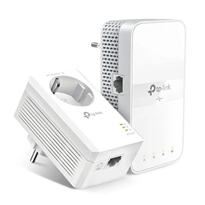 Abbildung von TP Link WLAN Powerline Adapter Set TL WPA7617 KIT(Dualband 1200 Mbit/s, AV1000 Powerline,Wifi Clone, MU MIMO, 2 Gigabit Ports, Plug&amp;Play, ideal für HD Streaming, App Kontrolle)weiß