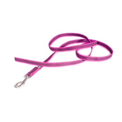 Abbildung von IDC Color &amp; Gray gumierte Leine, 20 mm x 2 m ohne Schlaufe, Pink Grau