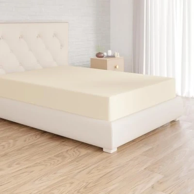 Abbildung von Amazon Basics Spannbettlaken, 140 x 200 30 cm, Mikrofaser, Spannbetttuch Matratzenhöhe bis Beige