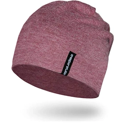 Abbildung von EMPIRELION 9&quot; Multifunktionale Leichte Mütze Running Beanie Mützen Skull Cap Radsport Kappen Helmfutter Helm Unterziehmütze Schlaf für Damen Herren (Rubin Wein Melange)