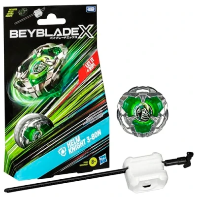 Abbildung von Beyblade X Helm Knight 3 80N Starter Pack Kreisel und