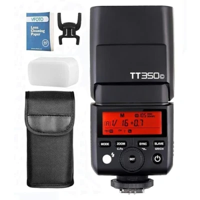 Abbildung von Godox TT350C TTL Kamerablitz Speedlite Blitzgerät 2.4G HSS 1/8000s GN36 Kompatibel für Canon Digitalkameras 6D 7D 50D 60D 500D 550D 600D 650D 1000D 1100D 1DX 580EX II 5D Mark III