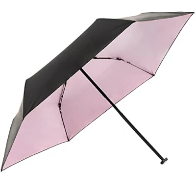 Abbildung von Knirps Taschenschirm US.050 Ultra Light Slim Manual mit UV Schutz Schwarz Rosa