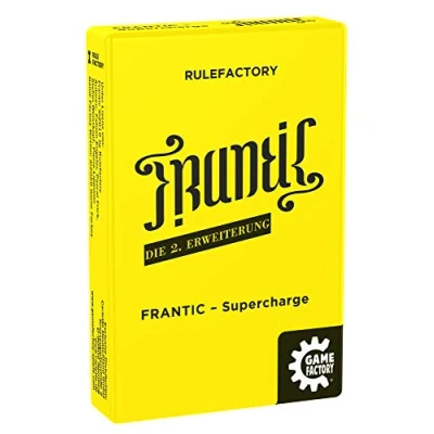 Abbildung von Game Factory 646259 Frantic Supercharge, Kartenspiel, 2. Erweiterung, Gelb