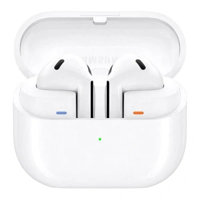 Abbildung von Samsung Galaxy Buds3 Kabellose Bluetooth Kopfhörer, Active Noise Cancelling (ANC), Adaptive Geräuschunterdrückung, In Ear Kopfhörer mit 360 Audio, White, Inkl. Anymode Clear Case