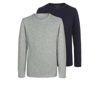 Abbildung von Minymo 2 PACK Langarmshirt für Kinder, Größe: 110, Dark navy