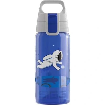 Abbildung von SIGG Trinkflasche Kinder Viva One Space Für Kohlensäurehaltige Getränke Geeignet Auslaufsicher Spülmaschinenfest BPA frei Sport &amp; Schule Blau 0,5L