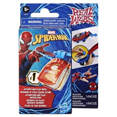 Abbildung von SPIDER Man Marvel Real Webs Ultimatives Web Fluid Nachfüllpack für den Super Blaster, Netze wie Spiderman herstellen, Kinder ab 5 Jahren