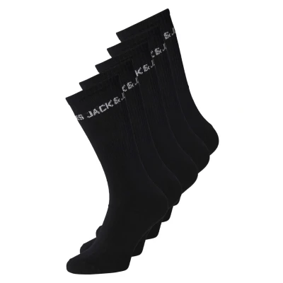 Abbildung von Jack &amp; Jones Junior Jacbasic LOGO JNR 5PACK Socken für Kinder, Größe: 38 43, Black
