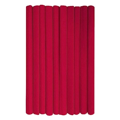 Abbildung von Interdruk Crepe Paper Rolls for Kids, DIY and Decorations Pack of 10 Reels (50cm x 200cm, 28g/m2) 08 Dark Red