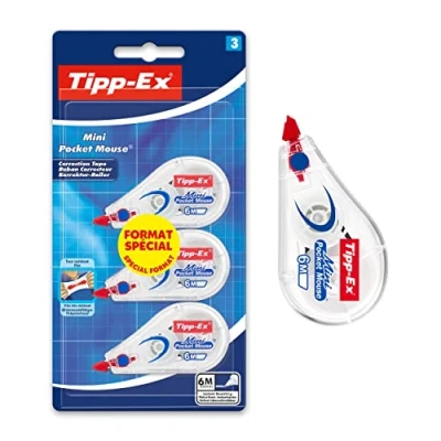 Abbildung von Tipp Ex 924592 Mini Pocket Mouse Korrekturband, 3er Packung