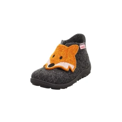 Abbildung von Superfit Happy OCTI Unisex Hausschuh für Kinder, Größe: 20, Grau/orange Schuhe
