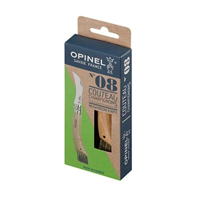 Abbildung von Opinel Pilzmesser Sandvik Stahl Buchenholz Wildschweinborsten