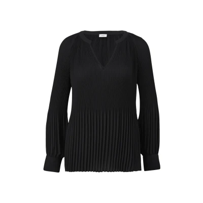 Abbildung von s.Oliver black Label MIT Plisseestruktur Bluse, Damen, Größe: 42, True