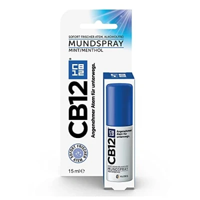 Abbildung von CB12 Spray: Mundspray für angenehmen Atem unterwegs, Mint/Menthol gegen Mundgeruch, 15 ml