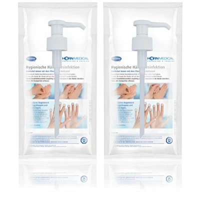 Abbildung von 2er Set Horn Medical Dosierpumpe passend für 500 ml Flaschen der Hersteller Bode &amp; Schülke