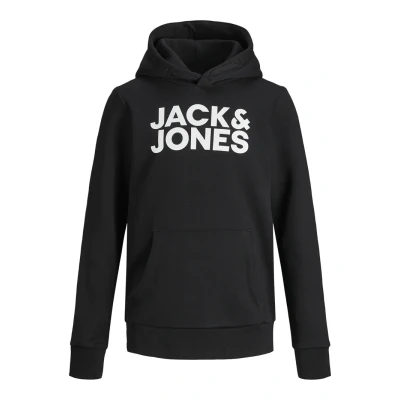Abbildung von Jack &amp; Jones Junior Jjecorp LOGO HOOD Kapuzenpullover für Kinder, Größe: 128, Black