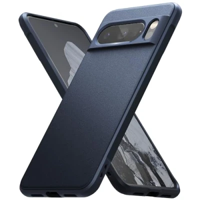 Abbildung von Ringke Onyx Case Kompatibel mit Google Pixel 8 Pro Hülle, Verbesserte Griffigkeit Rutschfestes Mattierte TPU Handyhülle für 5G (2023) Navy