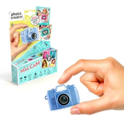 Abbildung von Canal Toys Fotocreator Mini Digicam kompakte 12MP Pocket Kamera, 1080p Full‑HD Video, 1,5″ LCD‑Bildschirm, Selfie‑Modus &amp; Farbfilter, MicroSD Karten‑Slot ideal für unterwegs CLK 059
