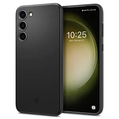 Abbildung von Spigen Thin Fit Hülle Kompatibel mit Samsung Galaxy S23 5G Schwarz